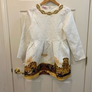 Beautiful mini dress with horse scene. Size Medium. New without tags